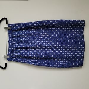 Blue and White Skirt size 4